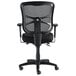 An Alera Elusion mid-back black mesh office chair.