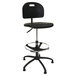 ShopSol 1010275 SSX Black Polyurethane Swivel Shop Chair
