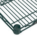 A Metro Super Erecta smoked glass wire shelf on a Metro Super Erecta wire shelving unit.