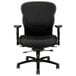 A black HON Wave big and tall office chair with arms.