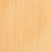 A close up of a Lancaster Table & Seating bar stool with natural wood seat.