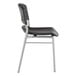 A black Iceberg CafeWorks chair with silver legs.