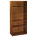 Bush WC72414 Series C Collection 35 5/8 inch x 15 3/8 inch x 72 7/8 inch Standard Natural Cherry 5-Shelf Bookcase