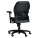 A Safco Mercado Series black mesh office chair with wheels.