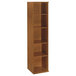Bush WC72412 Series C Collection 17 7/8 inch x 15 3/8 inch x 72 7/8 inch Narrow Natural Cherry 5-Shelf Bookcase