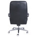 A La-Z-Boy black leather office chair with wheels.