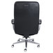 A black La-Z-Boy office chair with silver wheels.