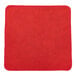 A red rectangular cloth with white edges.