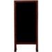 A black chalkboard with a wooden frame.