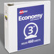 A white Avery economy view binder with a blue and white label on the spine.