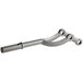 A silver Garde Lever with two holes on it.
