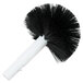 A white Bar Maid circular brush with black bristles.