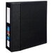 A black Avery Heavy-Duty Non-View binder with label holder.