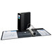A black Avery heavy-duty non-view binder with label holder and 5" locking One Touch EZD rings.