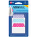 A package of Avery Ultra Tabs with assorted pastel color paper covered plastic tabs.