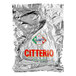 A silver foil bag with red, green, and yellow Citterio text containing boneless prosciutto.