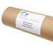 A brown paper tube with a white label for Avery TrueBlock shipping labels.