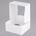 A white auto-popup window cupcake box.