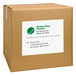 A brown cardboard box with a white label for Avery Matte White Full Sheet Labels.