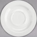 a close-up of a white plate