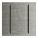A grey rectangular Lancaster Table & Seating live edge table top with metal bars.