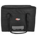 A black Sterno food carrier bag with a handle and a zipper on the front.