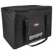 A black Sterno insulated food carrier bag with a zipper and handle.