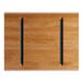 A Lancaster Table & Seating solid wood table top with a honey maple finish and black metal hinges.