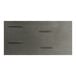 A rectangular Lancaster Table & Seating solid wood table top with a live edge and slate gray finish.