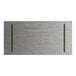 A Lancaster Table & Seating live edge wood table top with a slate gray finish and two holes in the surface.