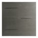 A gray square table top with a black edge and stripe.