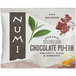 A box of Numi Organic Chocolate Pu-Erh Tea Bags on a white surface.