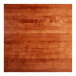 A square solid wood bar height table with a rustic mahogany finish and live edge design.