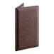A brown vinyl Tablecraft guest check presenter.
