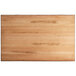 A rectangular wooden table surface with black live edges.