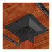 A metal bracket on a Lancaster Table & Seating live edge table top.