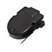 A black plastic Advantus fabric panel wall clip.