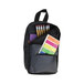 Advantus 94032 4 1/2 inch x 2 1/2 inch x 7 3/4 inch Black Backpack Pencil Pouch