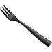 A Bon Chef stainless steel oyster fork with a black handle.