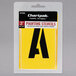 Chartpak 01560 Manila 3 inch A-Z/0-9 Painting Stencils - 35/Pack