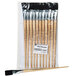 Charles Leonard 73599 Natural Wood Size 22 Flat Natural Bristle Long Handle Easel Brush - 12/Pack