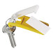 a key with a yellow clip