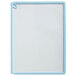 A white board with blue trim and letter-sized blue and gray SHERPA panels.