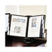 A Durable SHERPA desktop reference system on a desk with a computer and a book open.