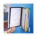 A hand holding a folder with a document.