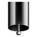 A metal cylinder with a bolt.
