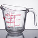 Anchor Hocking 55175AHG17 8 oz. (1 Cup) Glass Measuring Cup