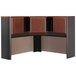 Bush WC94467PK 48 inch 3 Door Hansen Cherry Corner Desk Hutch