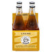 A 4-pack of Boylan Bottling Co. Natural Creme Soda bottles.