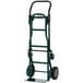 A green Harper hand truck with black wheels.